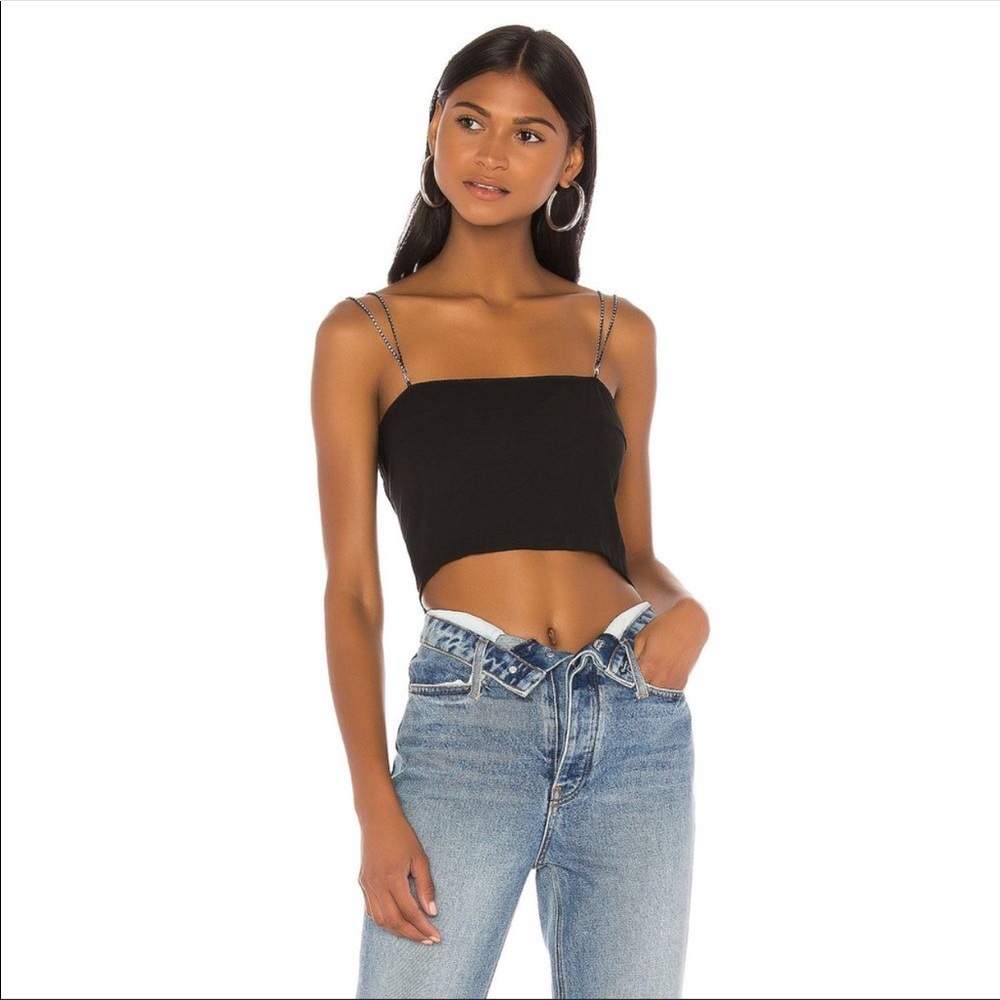superdown black rhinestone top
